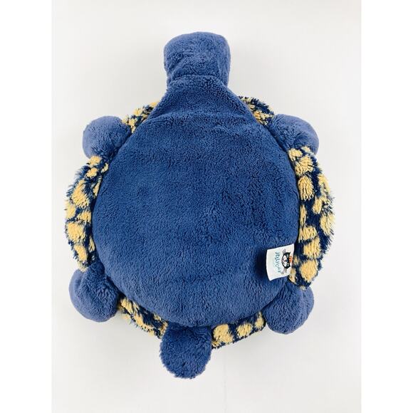 Jelly Cat Blue and Gold Tootle Tortoise Turtle London Retired Used Soft Large Le - Picture 4 of 13